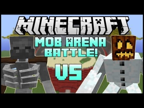 "MUTANT SNOW GOLEM VS. MUTANT SKELETON" - Minecraft: Mob Battle Arena! (Mutant Creatures Mod)