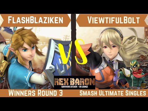 Rex Baron 7 Winners Round 3 - FlashBlaziken (Link) Vs. ViewtifulBolt (Corrin, Captain Falcon)