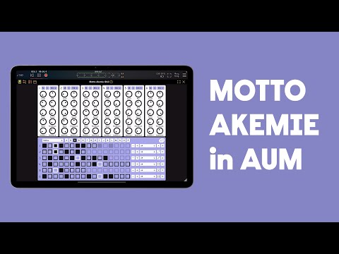 Motto Akemie for iPad - Syncing via AUM