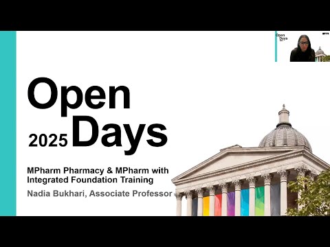 UCL Virtual Open Events 2025: Pharmacy MPharm Q&A