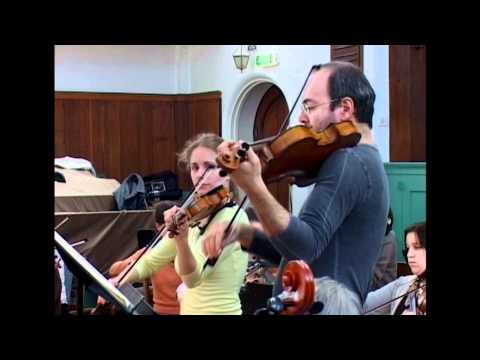 Julia Fischer and Gordan Nikolic recording Mozart