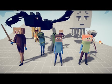 Ultimate Clash: LEGACY Team vs MINECRAFT Team - TABS Battle