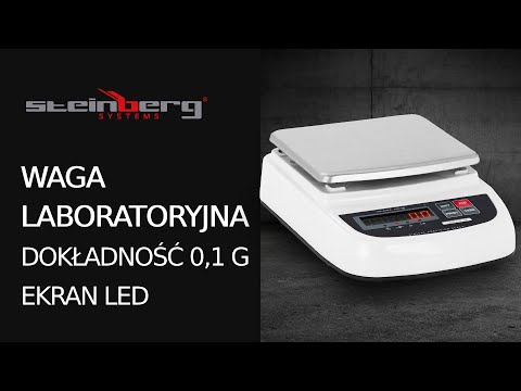 Video - Waga laboratoryjna - 6000 g / 0,1 g - LED