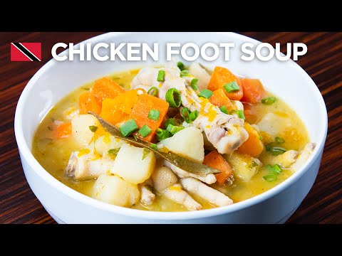 Chicken Foot Soup Recipe by Chef Jeremy Lovell πΉπΉ Foodie Nation