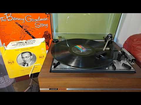 Slipped Disc. Benny Goodman Octet. MCA 33rpm. Dual 1214 Vintage Hi-Fi Turntable Record Player Vinyl