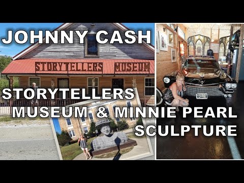 Johnny Cash Storytellers Museum. Complete tour of Bon Aqua, Tennessee home. Minnie Pearl sculpture