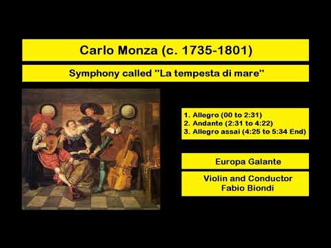 Carlo Monza (c. 1735-1801) - Symphony called ''La tempesta di mare''