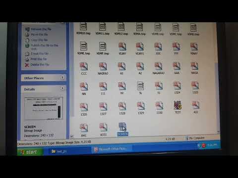 Save and transfer screenshot of PCFL /DCFL to computer
