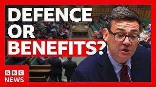 Burnham and Badenoch clash over defence spending at PMQs | BBC News