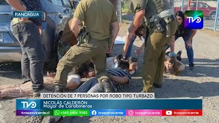 Carabineros detiene a siete personas por contrabando y robos tipo “turbazo” en Rancagua