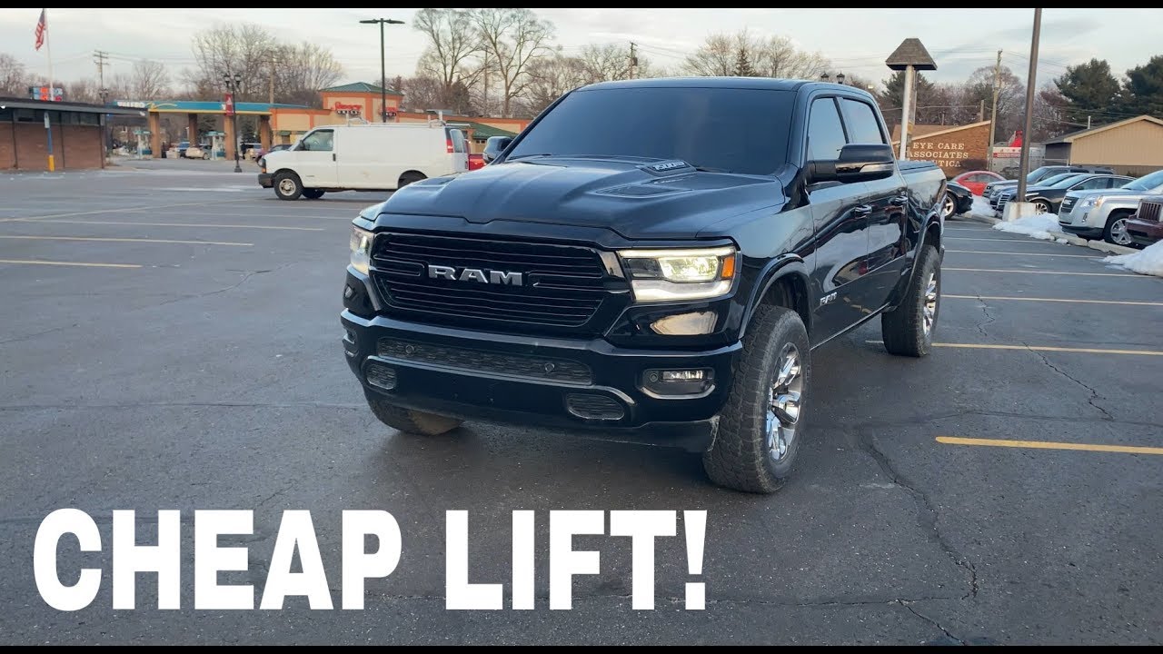 My CHEAP Lifted 2020 Ram 1500 - 2 Inch Spacer Install!