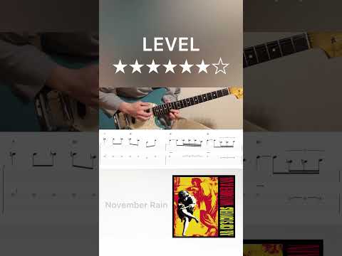 November Rain (outro guitar solo cover with tab)