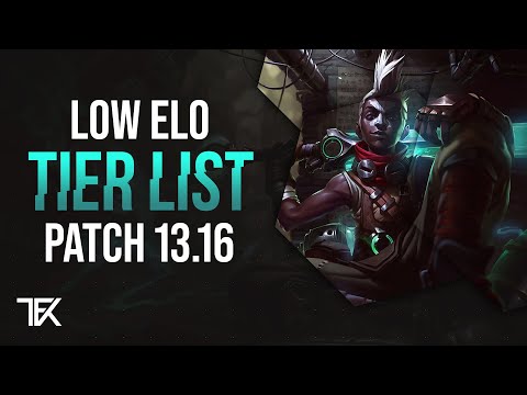 Low Elo Tier List | Patch 13.16 | german | TFK
