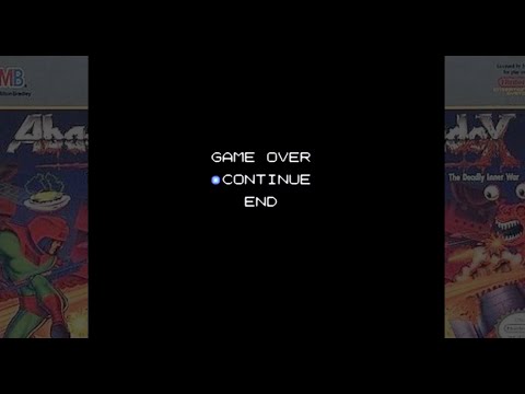 Abadox: The Deadly Inner War - Game Over (NES)