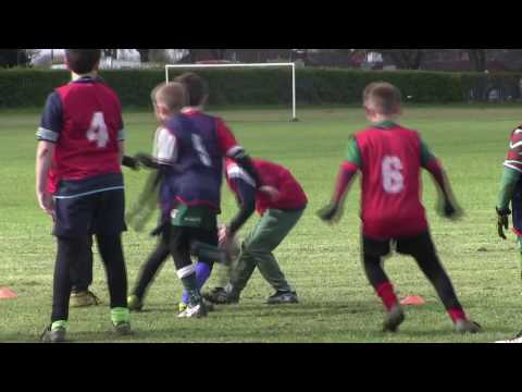 Primary PE Lesson plan ideas for teachers.  Tag Rugby - Down Ball