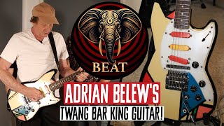 Adrian Belew’s Twang Bar King Guitar for BEAT King Crimson Tour with Steve Vai, Danny Carey &amp; Tony L