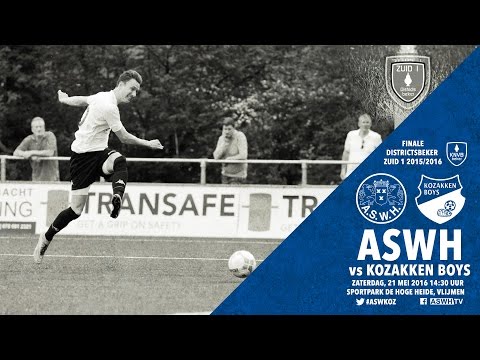 Samenvatting ASWH - Kozakken Boys 1-0 (Finale Districtsbeker, 21-05-2016)