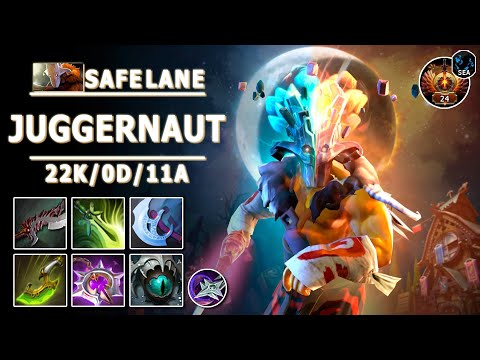 Juggernaut Safe Lane Carry | 7.33d | Satanic Pos 1 Jug Play | Dota 2 Immortal Gameplay