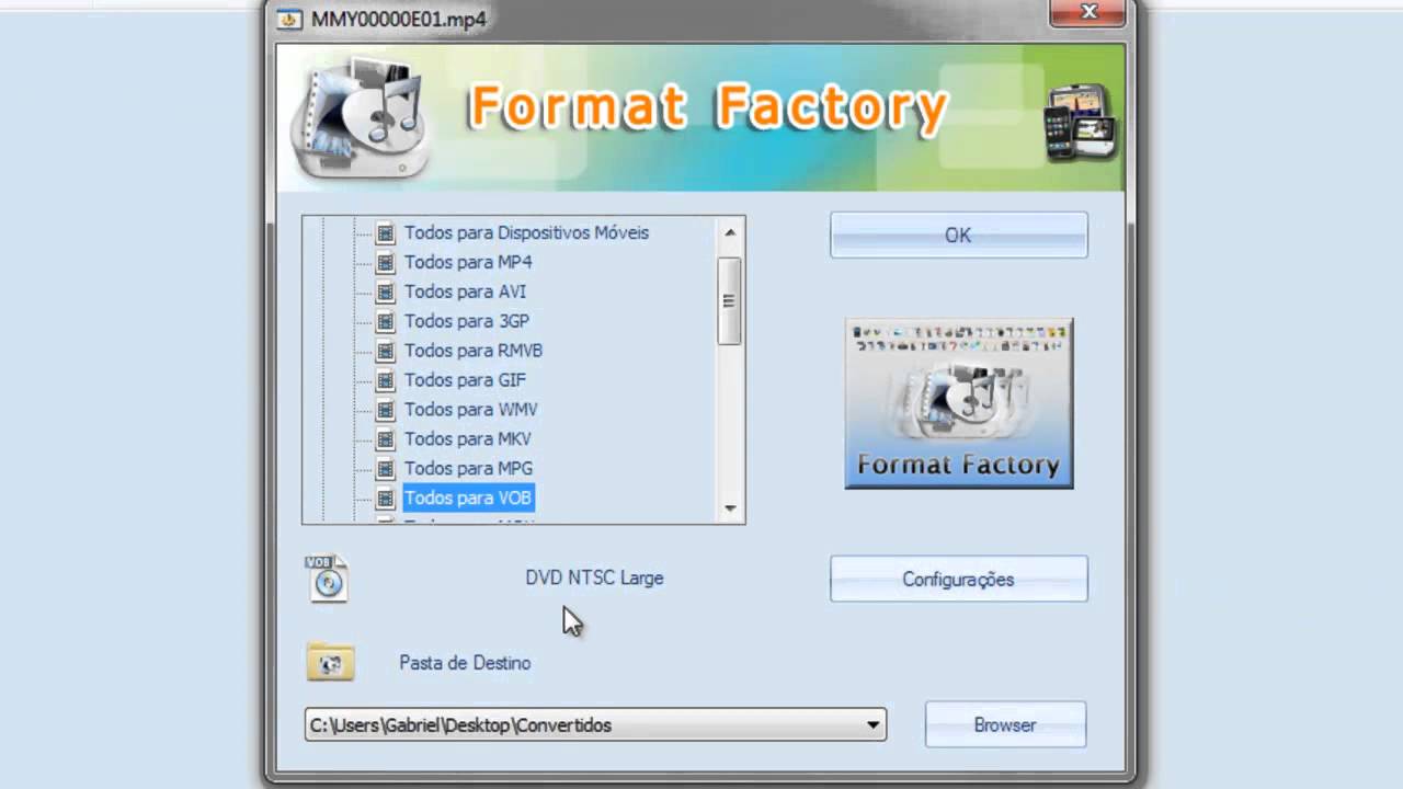 Video aula: usando o Format Factory como conversor de vídeo