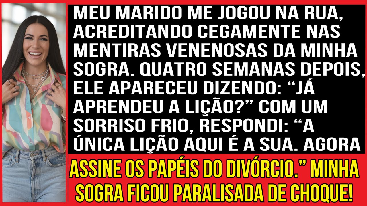 Meu marido me jogou na rua, acreditando cegamente nas mentiras venenosas da minha sogra