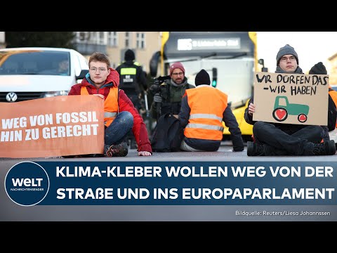 LETZTE GENERATION: Klima-Kleber wollen bei der Europawahl 2024 kandidieren
