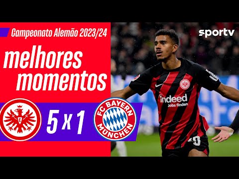 Gols e lances de Eintracht Frankfurt x Bayern