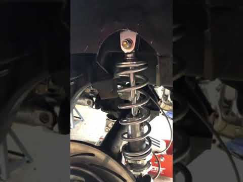 1993 Mustang Notchback install of Viking double adjustable rear coil overs from UPRproducts.com