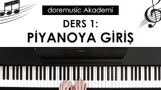 Piyano Ders:1 Piyanoya Giriş (Yeni Başlayanlar İçin Piyano Eğitimi)  #doremusica