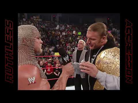 Triple H vs. Scott Steiner - Arm Wrestling | WWE RAW (2002) 2