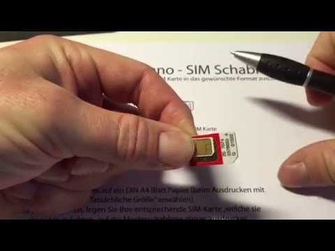 Cutting SIM to NANO SIM, it's really easy!