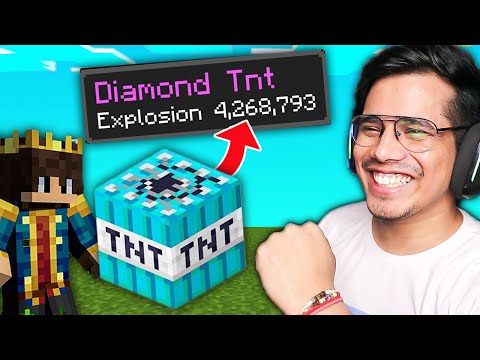 Minecraft, But TNT Drops OP Items !!!