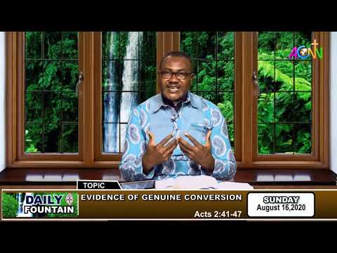 DAILY FOUNTAIN DEVOTIONAL GUIDE FOR 16 AUGUST 2020 - THE VEN. NELSON EMEONU