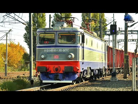 Clujeanca 40-0661-1 & Marfar DB Cargo Freight Train in Gara Curtici Station - 01 November 2021
