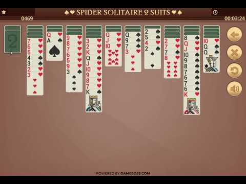 How To Play Spider Solitaire 2 Suits! Playing Solitaire Online and