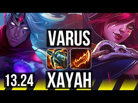 VARUS & Blitz vs XAYAH & Rakan (ADC) | 8/1/4, Godlike, 300+ games | KR Master | 13.24
