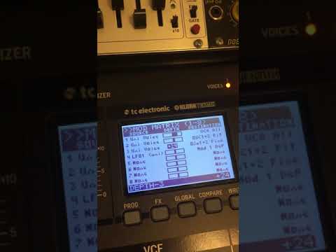 Real 2 Saw Oscillator Patch on a Deepmind 12