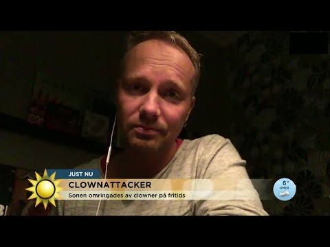 Hans son omringades av clowner på fritids - Nyhetsmorgon (TV4)