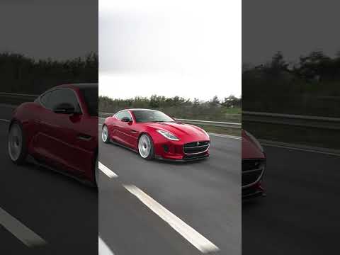 Jaguar F Type R on KW Lowering Springs & Rotiforms #shorts #caraudiosecurity