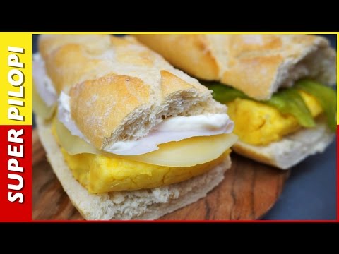 Tortilla de patatas española - El mejor bocadillo del mundo