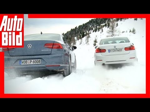 Winter test BMW 3 Series vs. VW Passat (2015)