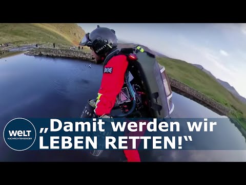 DIE SUPERHELDEN VOM SCAFELL PIKE: Bergwacht fliegt nun mit Jetsuit zu Verunglückten