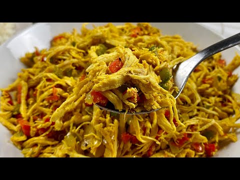 Shredded chicken for arepas, tacos, empanadas...