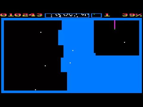 Zolyx ~ QIX CLONE WITHOUT THUNDER ELEMENTS UK 1987 FOR AMSTRAD CPC