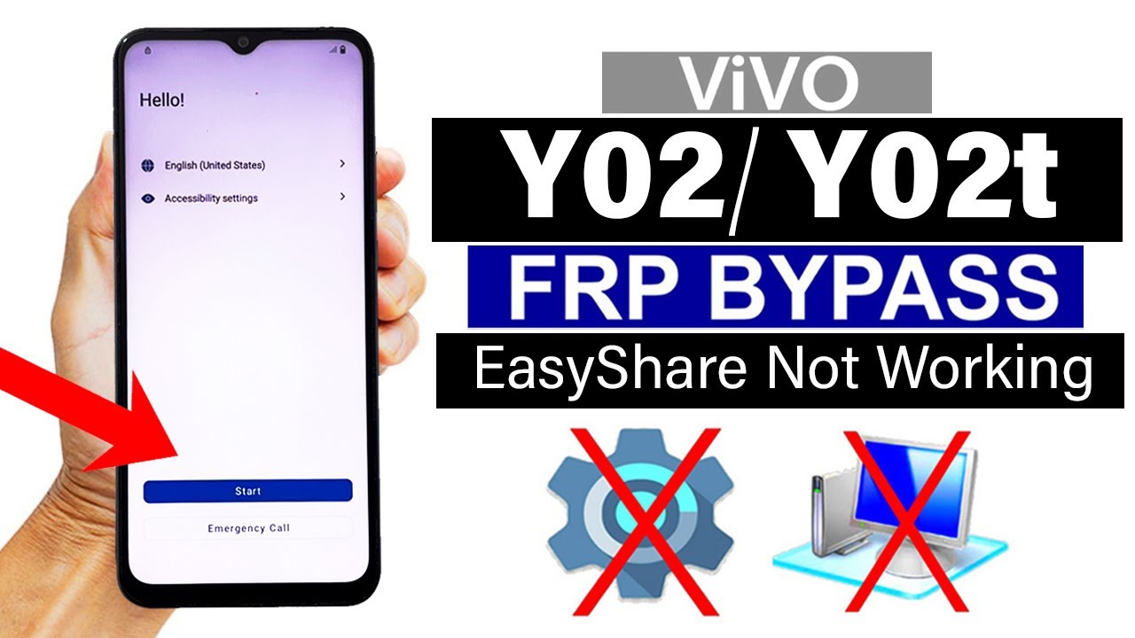 Vivo Y02/ Y02t - Google/ FRP Bypass | EasyShare App Not Working - New Method (Without Pc)