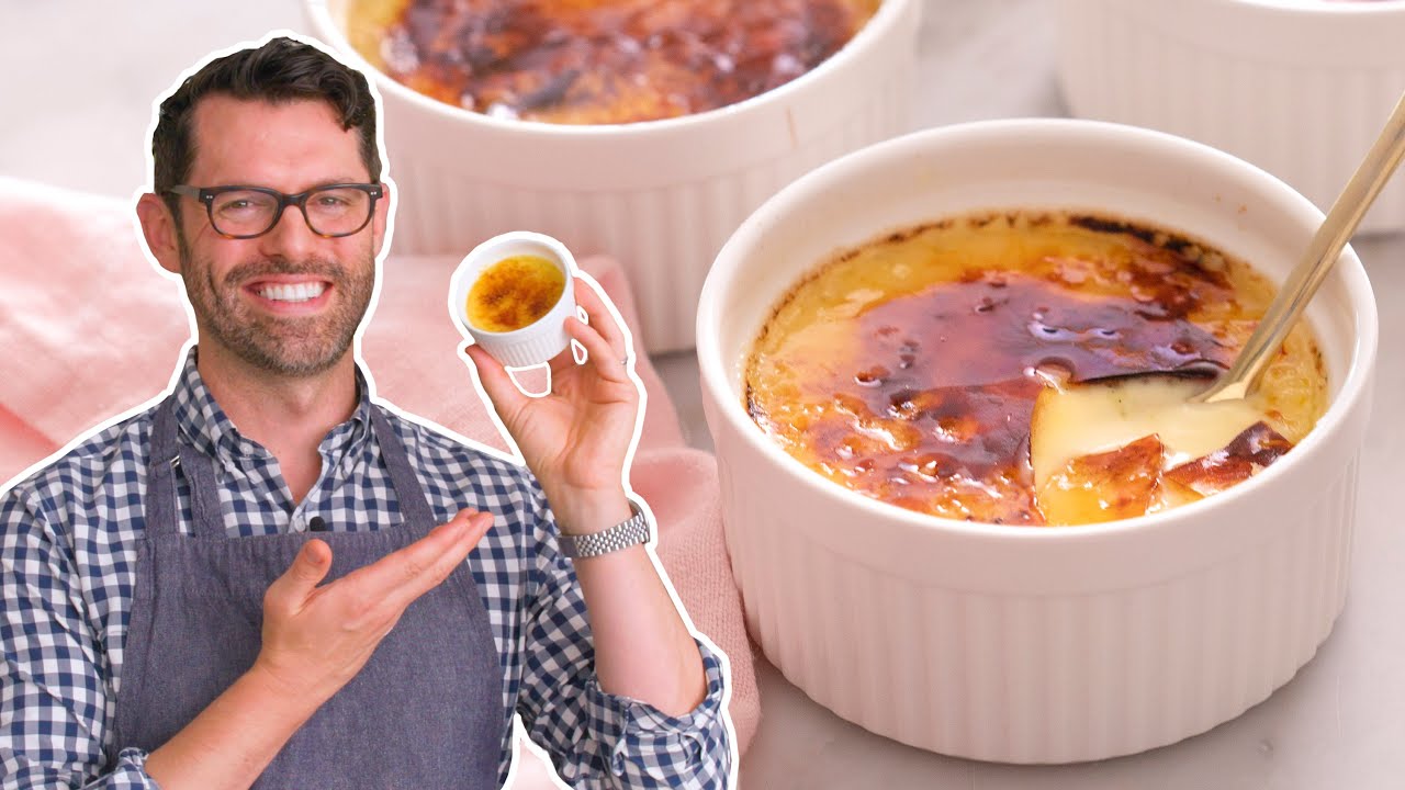 Watch video Easy and Amazing Creme Brulee Recipe | Preppy Kitchen Now Easy and Amazing Creme Brulee Recipe | Preppy Kitchen
