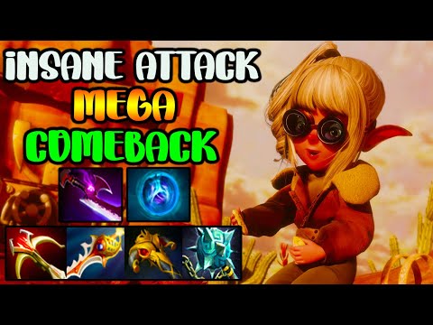 MEGA COMEBACK - INSANE MUTISHOT ATTACK SNAPFIRE - INTENSE TEAM FIGHT - DOTA 2 GAMEPLAY