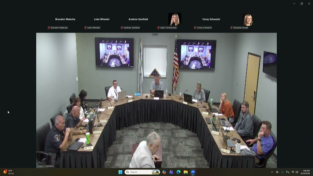 Elko New Market City Council Meeting - September 10, 2026