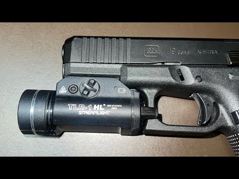 So installieren Sie die Streamlight TLR-1 HL-Taschenlampe an Ihrer Glock-Pistole, Handfeuerwaffe ...