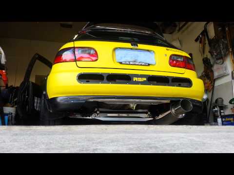 Hks hi-power exhaust on k24a2.