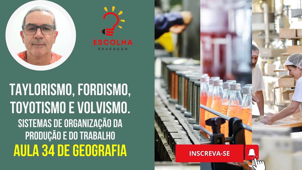 Taylorismo, Fordismo, Toyotismo e Volvismo - Aula 34 de Geografia